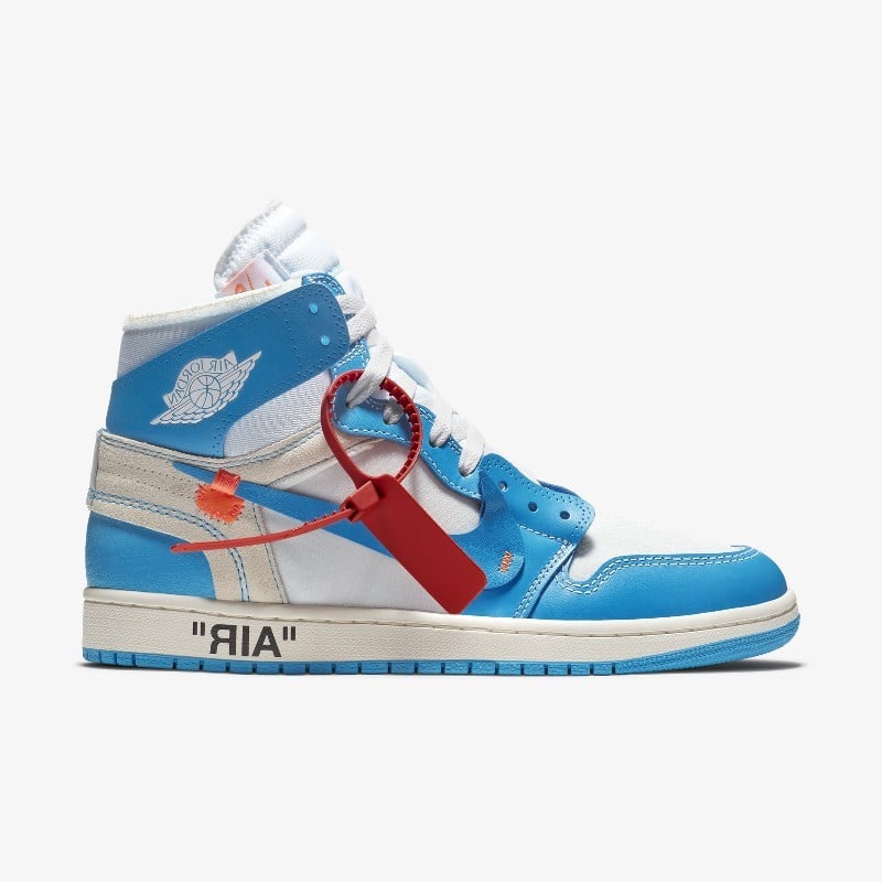 Jordan 1 hotsell blue off white